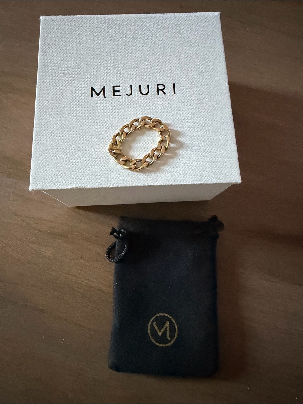 Mejuri 14k Bold Chain Ring
